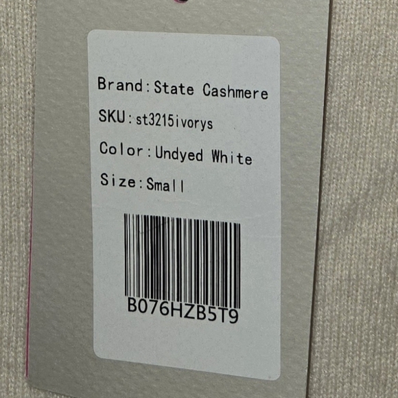 STATE Cashmere Crewneck Button-Down Cardigan – Size Small #N1 - Picture 6 of 6